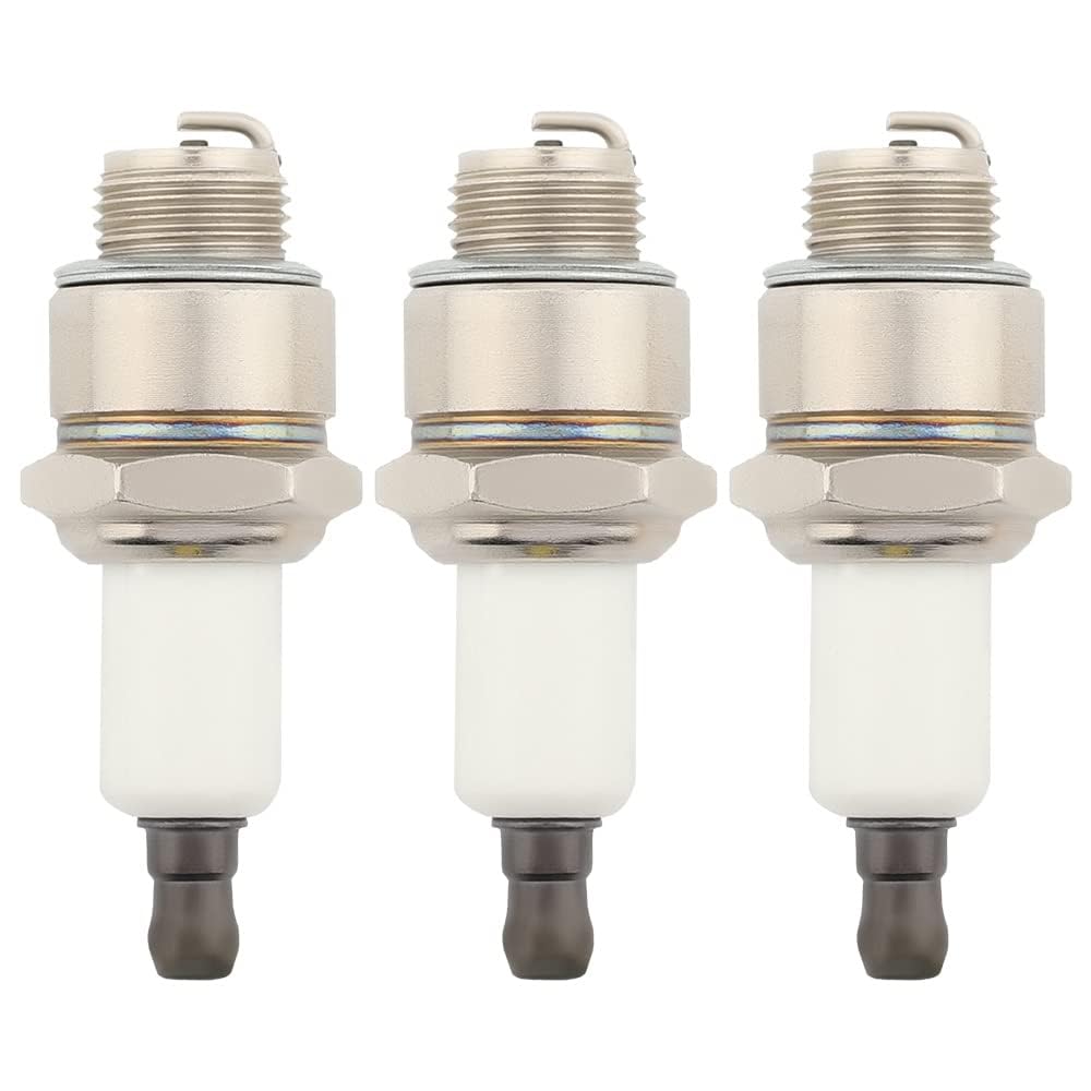 Set of 3, 796112 RJ19LM Spark Plug Fits Briggs and Stratton 796112S 802592 5095K Champion J19LM 492167 591040 591868 799876 802592S