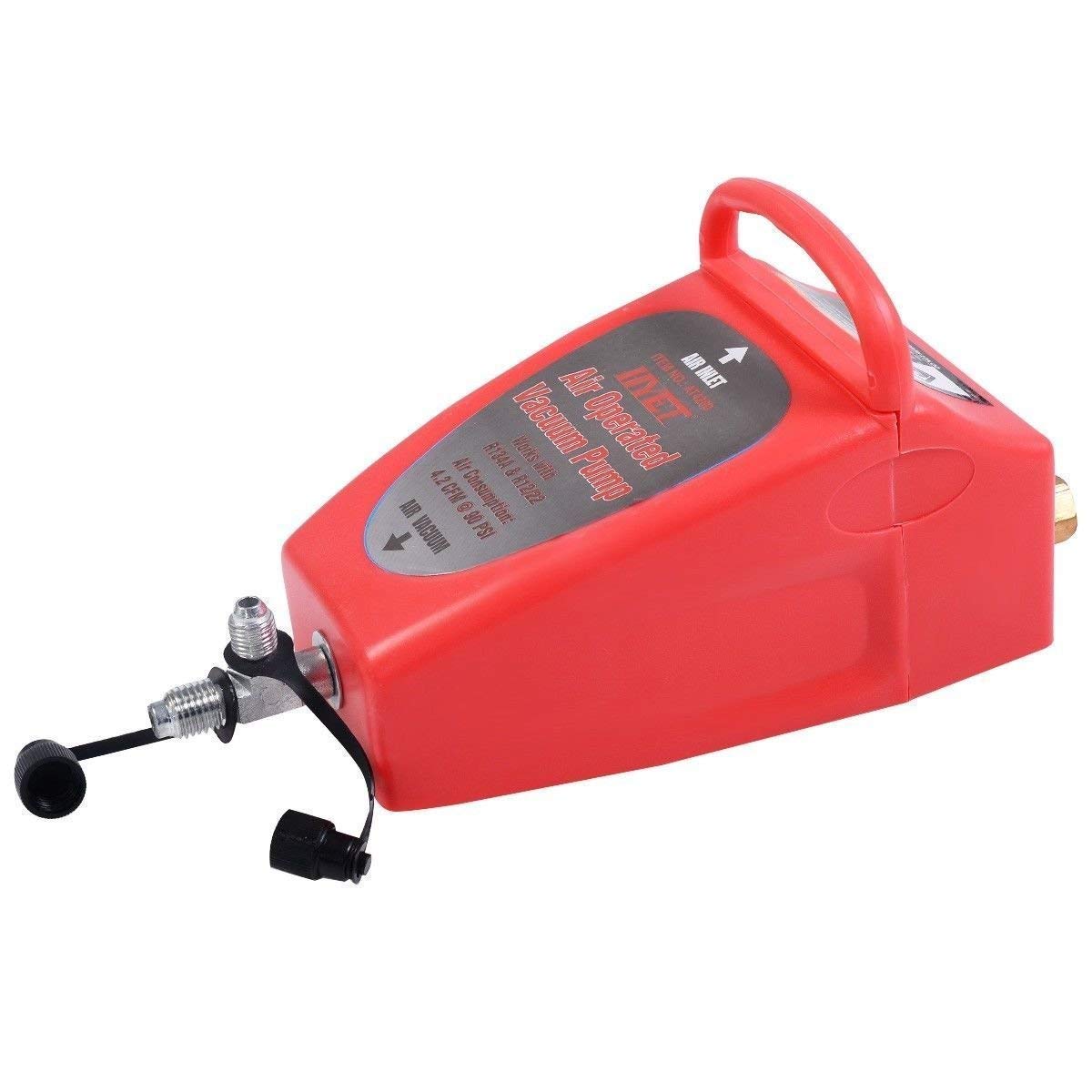 GOFLAME A/C AC Air Conditioning System Tool Auto 4.2CFM Penumatic Air Operated Vacuum Pump Conditioner