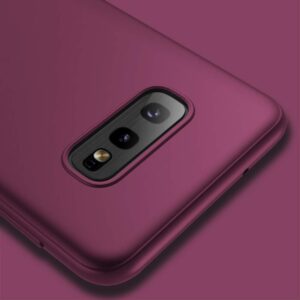 X-Level Galaxy S10e Slim Fit TPU Case - Ultra-Thin Matte Finish, Soft Bumper Cover, Wine Red