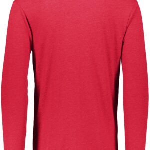 Augusta Sportswear Boys Tri-Blend Long Sleeve Crew, Red Heather, M