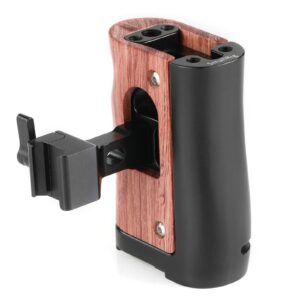 SmallRig NATO Handle Wooden Wood Handgrip for BMPCC 4K & 6K and Z-CAM E2, for Samsung T5 SSD – HSN2270