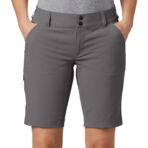 Columbia Women's Standard Saturday Trail Long Short, City Grey, 10W x 10L