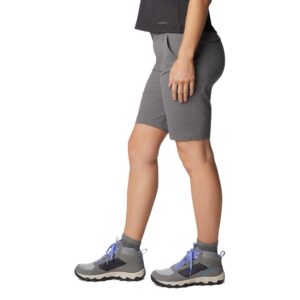 Columbia Women's Standard Saturday Trail Long Short, City Grey, 10W x 10L