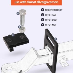 ELITEWILL 2" Heavy Duty Simple Hitch Tightener Clamp Anti Rattle Hitch Coupling Clamp