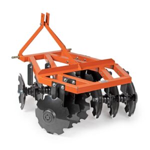 titan attachments 4 ft notched disc harrow plow, category 1, 3 point, for kubota new holland tractors