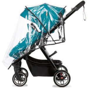 Diono Excurze Baby, Infant, Toddler Stroller, Perfect City Travel System Stroller and Car Seat Compatible, Adaptors Included Compact Fold, Narrow Ride, XL Storage Basket, Blue Turquoise