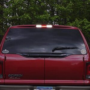 Partsam High Mount Led 3rd Brake Light Bar Replacement for F150 97-04 Rear Top Roof Cab Center Mount Third Brake Light Stop Tail Cargo Light Lamps Assembly Chrome Housing Waterproof