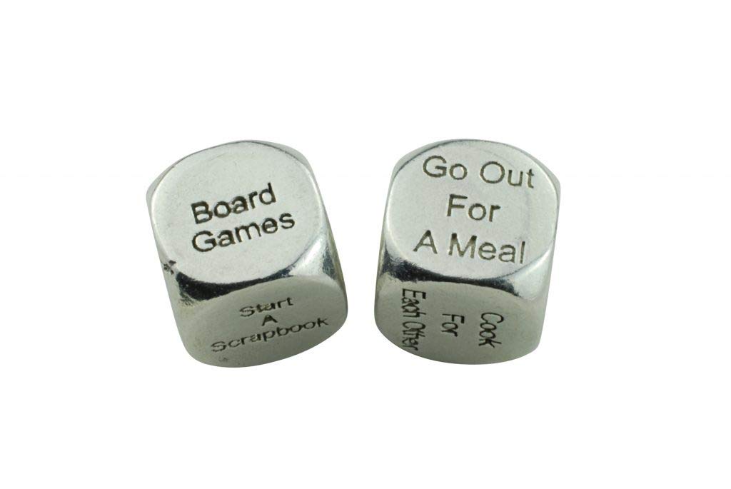 TIN Date Night Dice 10th Anniversary 100% Pure Tin - Create a Unique 10th Anniversary Date Night