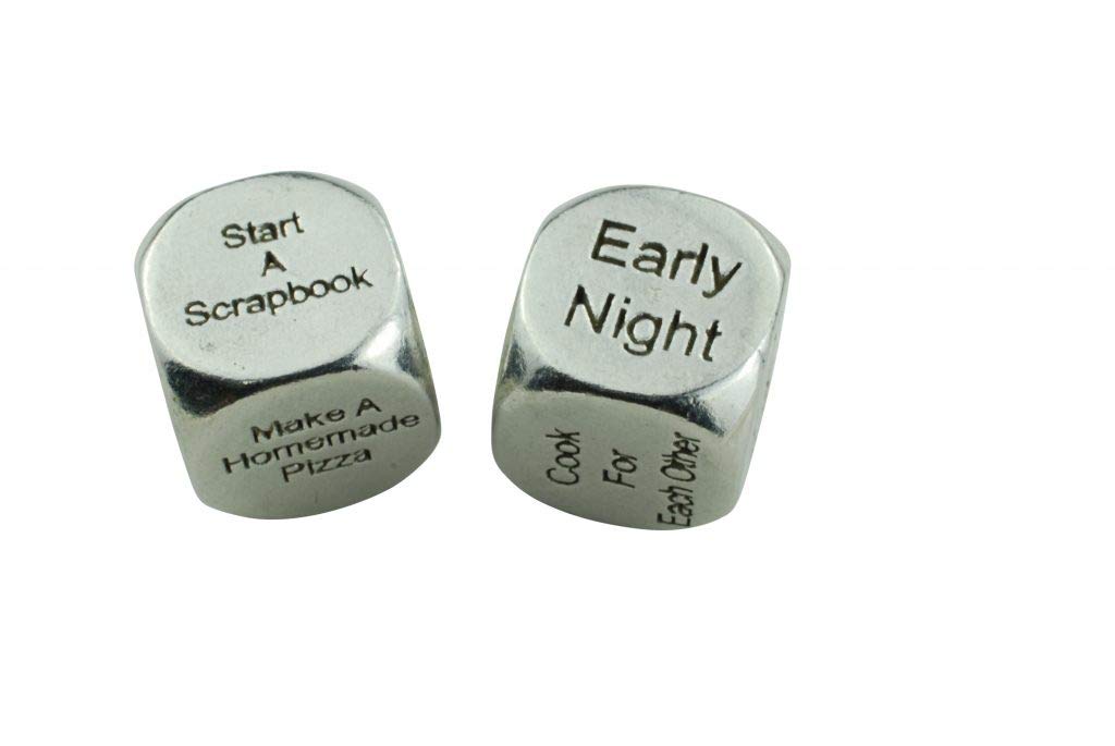 TIN Date Night Dice 10th Anniversary 100% Pure Tin - Create a Unique 10th Anniversary Date Night