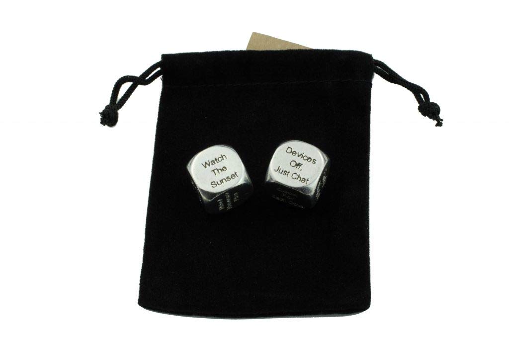 TIN Date Night Dice 10th Anniversary 100% Pure Tin - Create a Unique 10th Anniversary Date Night