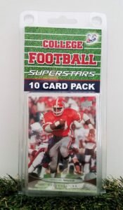 georgia bulldogs- (10) card pack college football different georgia superstars starter kit! comes in souvenir case! great mix of modern & vintage players for the super bulldogs fan! by 3bros