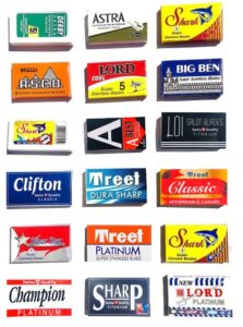 astra-derby-shark-lord-treet-sharp 100 quality double edge razor blades sampler (18 different brands)