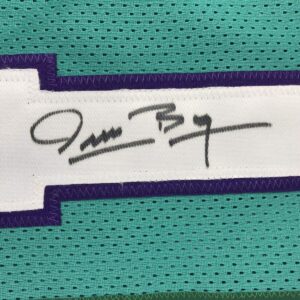 Autographed/Signed Muggsy Bogues Charlotte Teal Basketball Jersey PSA/DNA COA