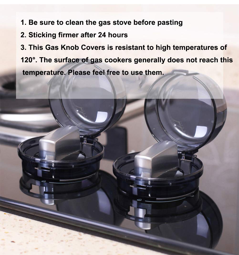 Stove Knob Covers,2-Packs Child Proof Stove Safety Covers,Universal Design