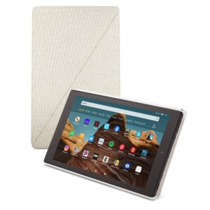 amazon fire hd 10 tablet case, sandstone white