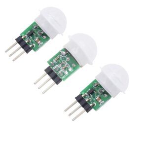 HiLetgo 3pcs AM312 Mini Pyroelectric PIR Human Sensor Module PIR Infrared IR Sensor Body Manual Motion Infrared IR Detector