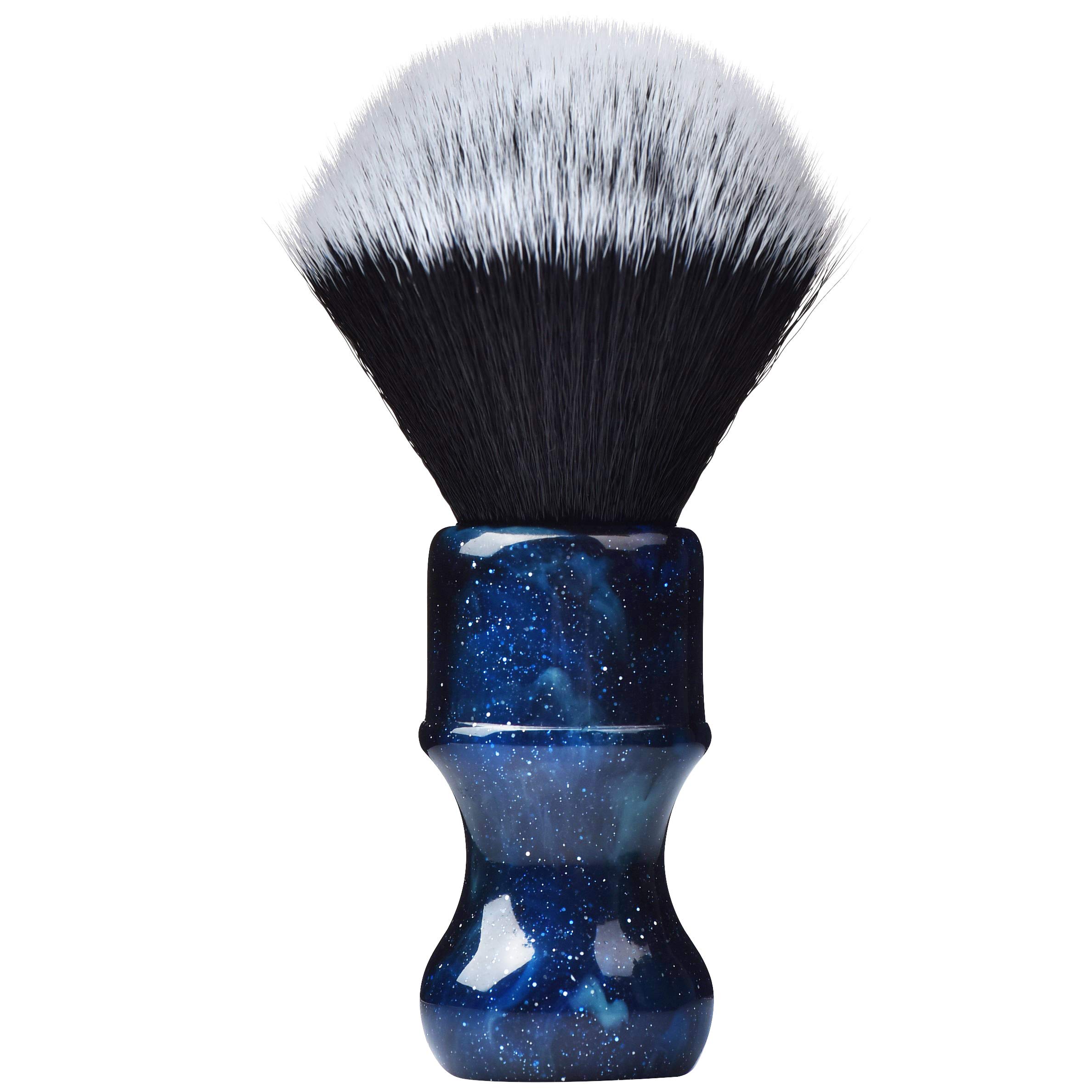 Je&Co Luxury Synthetic Shaving Brush With Aesthetic Resin Handle, 24mm Extra Dense Knot