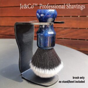 Je&Co Luxury Synthetic Shaving Brush With Aesthetic Resin Handle, 24mm Extra Dense Knot