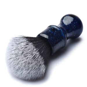 Je&Co Luxury Synthetic Shaving Brush With Aesthetic Resin Handle, 24mm Extra Dense Knot