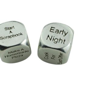 11 Year Anniversary Metal Date Night Dice - Create a Unique 11th Anniversary Date Night