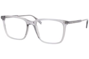 montblanc rectangular eyeglasses mb0011o 008 transparent grey 54mm 0011