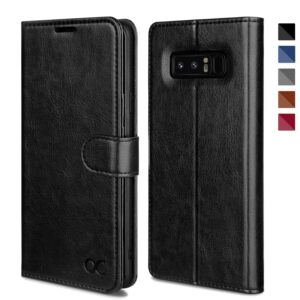 OCASE Galaxy Note 8 Case, Samsung Galaxy Note 8 Wallet Case [TPU Shockproof Interior Protective Case] [Card Slot] [Kickstand] [Magnetic Closure] Leather Flip Cover for Samsung Galaxy Note8 - Black