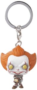funko pop! keychains: it 2 - pennywise with beaver hat, multicolor