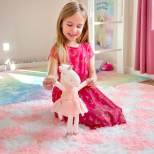 Laila and Lainey Plush Ballerina Unicorn - Soft Stuffed Animal for Girls