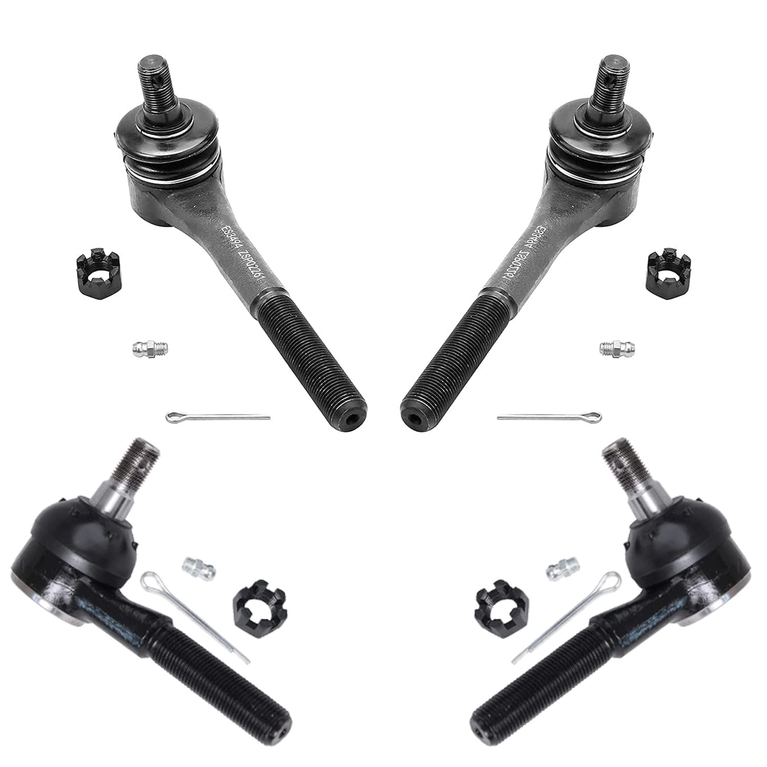 Detroit Axle - Front 16pc Suspension Kit for 95-97 Mercury Grand Marquis Ford Crown Victoria Lincoln Town Car Ball Joints Tie Rods Idler Pitman Arm Adjusting Sleeve Replacement Front Rear Sway Bars