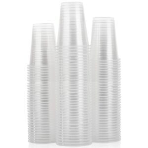 [100 pack 8 oz ] plastic cups, plastic cups, clear plastic cups 8 oz clear cups, disposable clear plastic cups water cups disposable cups, 8 oz water clear plastic cups clear plastic cups plastic cups