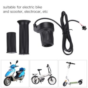 1 Pair Throttle Handle and Cable, 22.5mm Speed Throttle Handle Thumb Throttle for Electric Bike Scooter