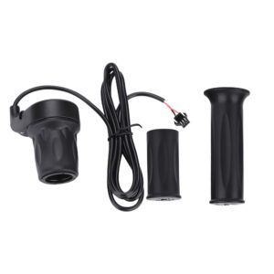 1 Pair Throttle Handle and Cable, 22.5mm Speed Throttle Handle Thumb Throttle for Electric Bike Scooter