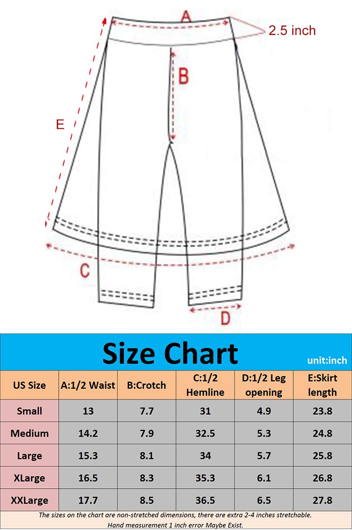 Micosuza Long Swim Skirt with Attached Leggings Modest Sun Protection Sports Skirt for Women Black