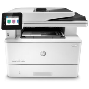 hp laserjet pro mfp m428fdw wireless monochrome all-in-one printer with built-in ethernet & 2-sided printing, works with alexa (w1a30a)