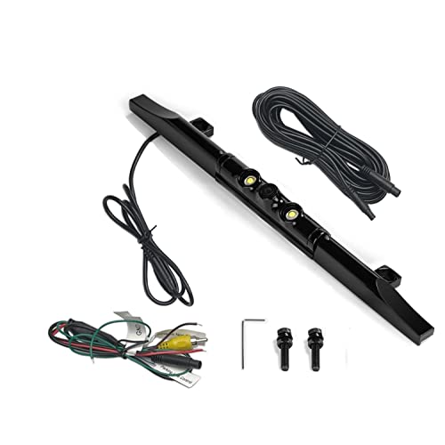 BOYO VTL425LTJ - Ultra Slim Bar-Type License Plate Backup Camera with Active Parking Lines and LED Lights (Black)