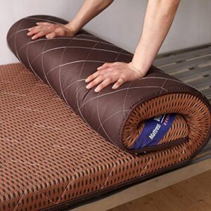 yq whjb sleeping tatami floor mat, breathable futon tatami mattress pad soft thick japanese for student dormitory mattress-c twin