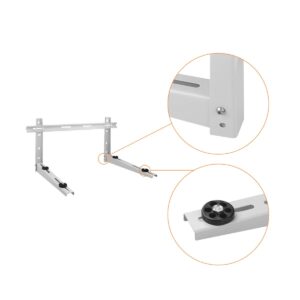 Air Jade Mini Split Bracket with Cross Bar, Heavy Duty Foldable Wall Mounting Bracket for Ductless Mini Split Air Conditioner Heat Pump Systems, 9000-36000 BTU Condenser, 450 lbs