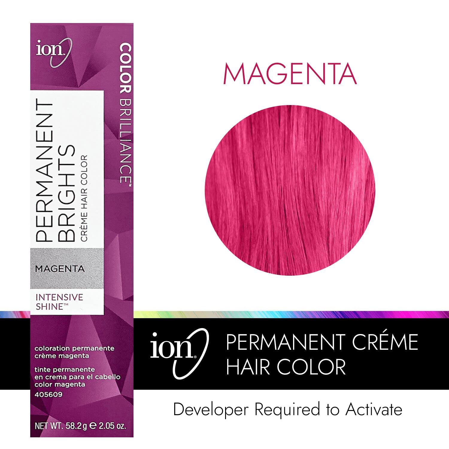 Ion Permanent Brights Creme Hair Color Magenta Magenta