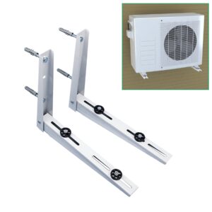 forestchill mini split wall mounting bracket, universal fit ductless mini-split air conditioner heat pump systems, support up to 240 lbs, 7000-12000 btu