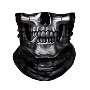 joeyoung skull face mask uv sun dust neck gaiter bandana headwear motorcycle