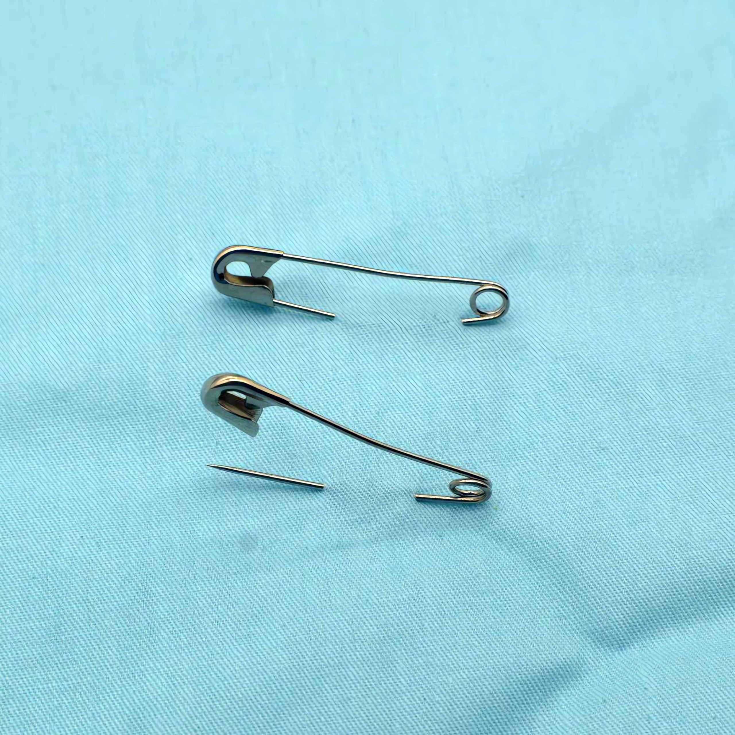 ibotti Curved Safety Pins for Quilting, Basting Pins, Size 2, 100-count