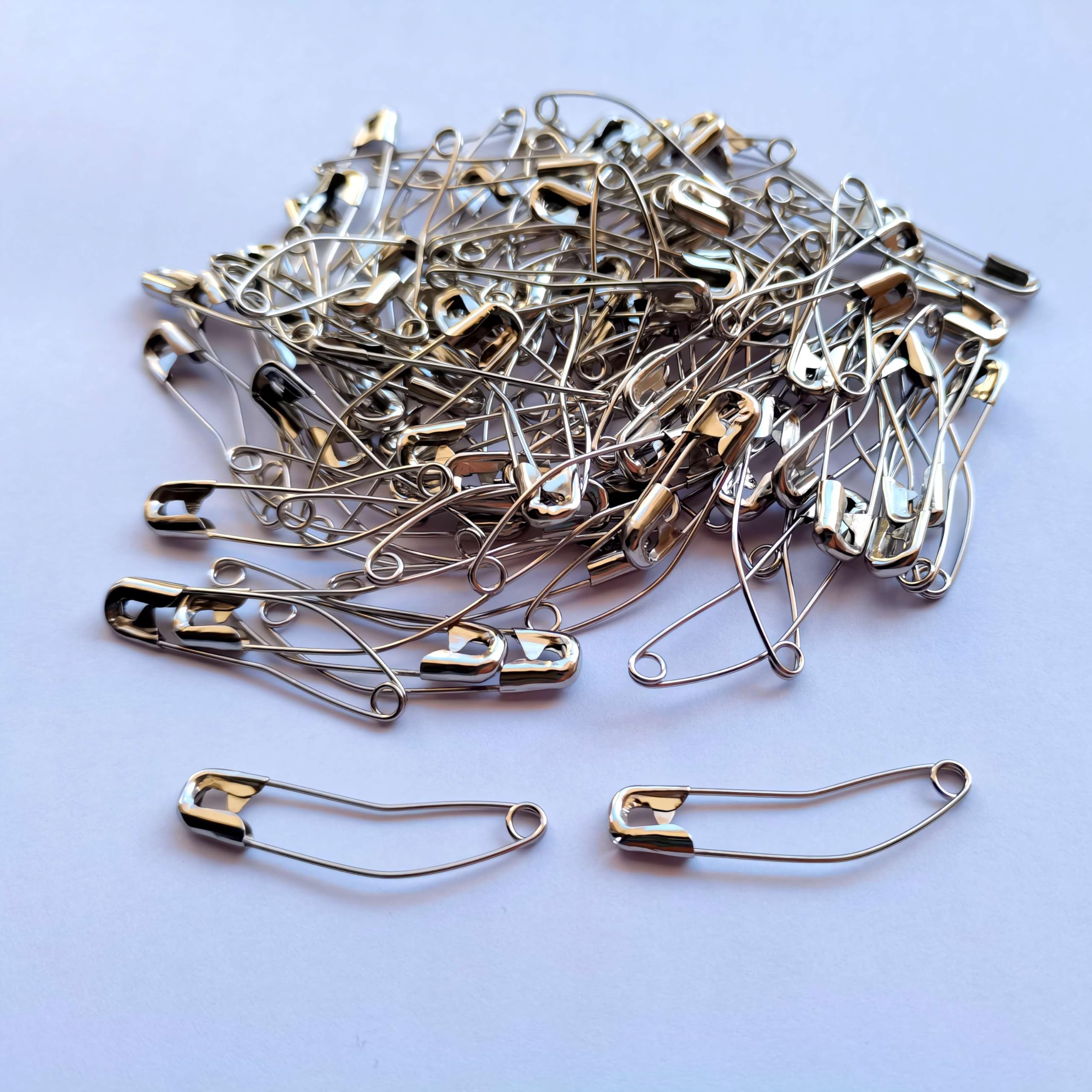 ibotti Curved Safety Pins for Quilting, Basting Pins, Size 2, 100-count