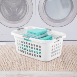 LAUNDRY BASKET WHT