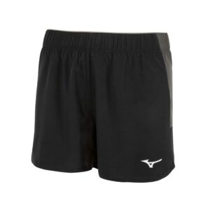 mizuno women's alpha short, black, medium