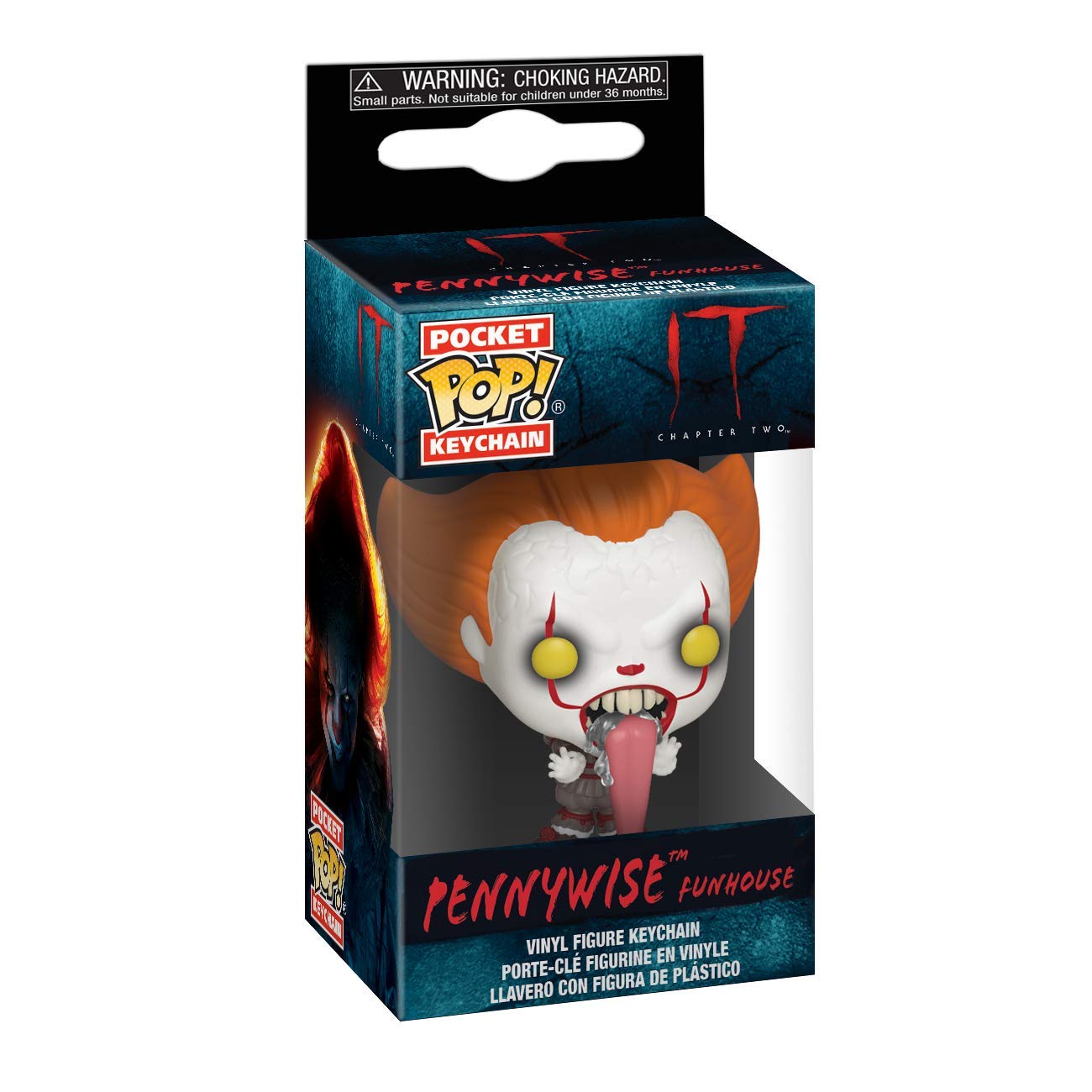 Funko Pop! Keychains: It 2 - Pennywise with Dog Tongue, Multicolor, One Size