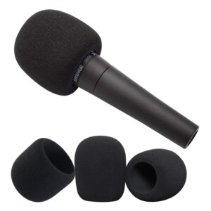 Microphone Cover - Foam Mic Covers Windscreen Suitable for Most Standard Handheld Microphone 6 PCS