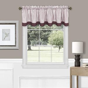 Achim Home Furnishings Westport Valance 58 x 14 - Burgundy