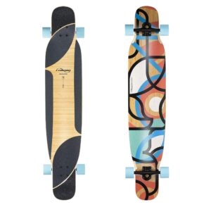 loaded boards bhangra v2 bamboo longboard skateboard complete (77a 4 president, flex 2)