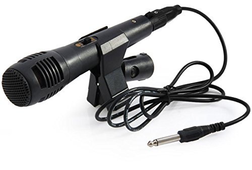 Karaoke Singing Machine Microphone System Unidirectional Dynamic Microphone with 5 Ft. Cord, XLR