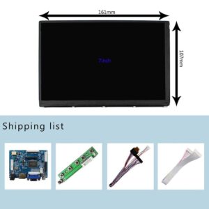 VSDISPLAY 7" 7 Inch 1280X800 IPS LCD Screen N070ICG-LD1 with HD-MI VGA 2AV LCD Controller Board